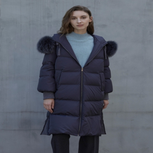 인디안 여성복 //폭스후드 롱 구스다운 MDBKD5WA4310GM_이미지