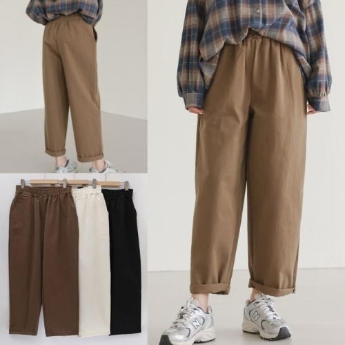 시드마켓 깔끔출근룩밴딩포켓팬츠 509V231S 빅사이즈 여성