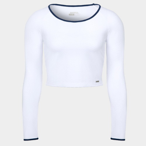 로로샤 여성 노티컬 크롭 래쉬가드 화이트 B5SWWCR022WHT이미지입니다. 누르면 해당 게시물로 새창이동합니다.