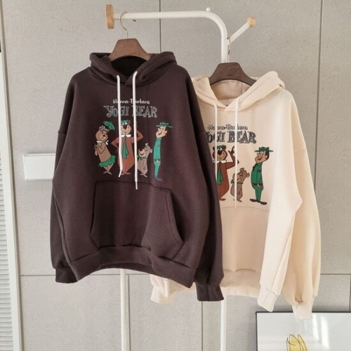 빅사이즈후드티 T189L411 패밀리베어기모면후드티 NS