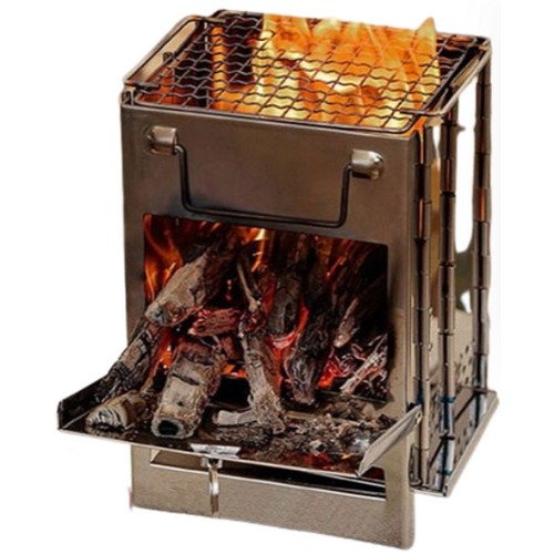 프리폼 소형 접이식 사각 미니 화목난로_이미지
