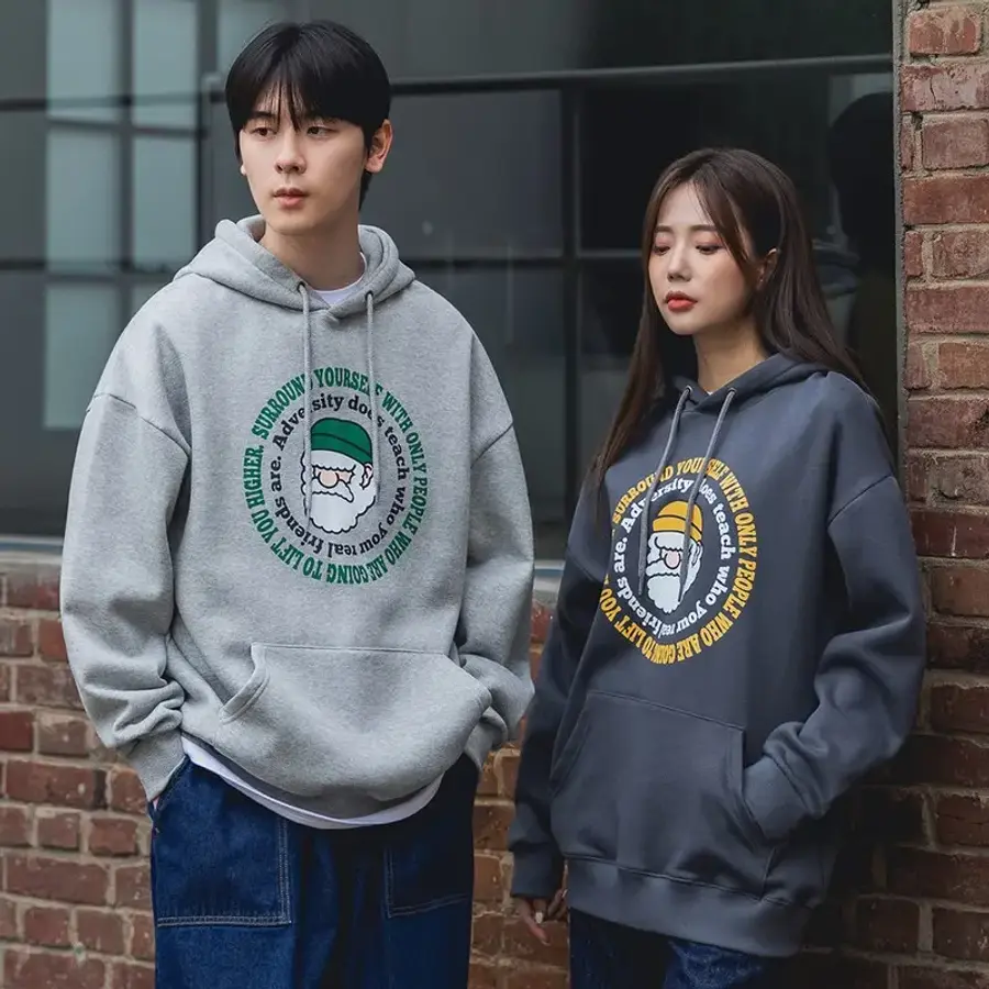 앨빈클로 스노우 파파 오버핏 후드티 AVH704 4 COLOR1075346