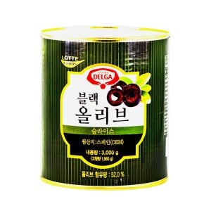 델가 블랙올리브 슬라이스3kg 6개입