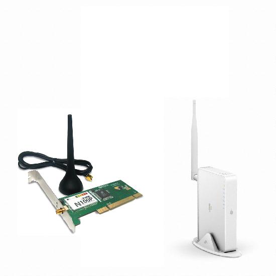 EFM ipTIME N104 공유기 패키지 (+ N100P PCI 무선랜카드)_이미지