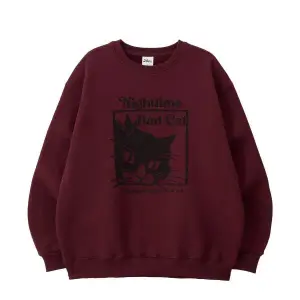 맨투맨BAD CAT SWEATSHIRT_burgund와이 맨투맨139129 L 기모