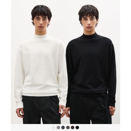수아레 6일 배송 SUARE X오정규 워셔블 모크넥 슬리브 니트 6 COLOR SBE3KN02M 327009_이미지