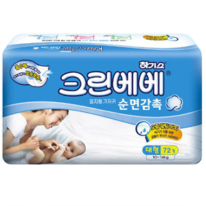  하기스 크린베베 일자형 대형-공용 [2팩,72매(144매)]