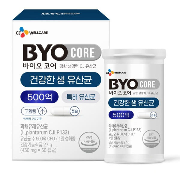CJ웰케어 바이오 코어 건강한 생 유산균 500억 450mg 60캡슐 (1개)