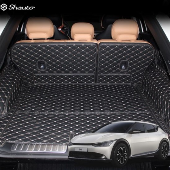 샤오토 기아 EV6 트렁크매트 풀커버 세트 (바닥면+등받이+벽면)_이미지