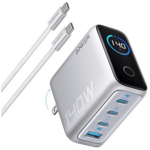 ANKER PD 140W 4포트 GaN 충전기 B2697 해외구매 (케이블포함)_이미지