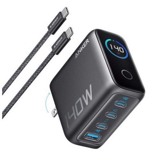 ANKER PD 140W 4포트 GaN 충전기 B2697 해외구매 (케이블포함)_이미지
