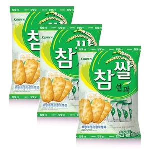 크라운제과 참쌀 선과 253g (3개)_이미지