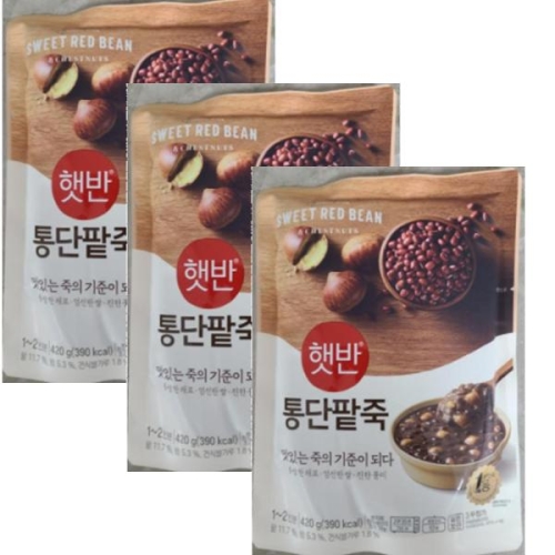 햇반 소프트밀 통단팥죽 420g