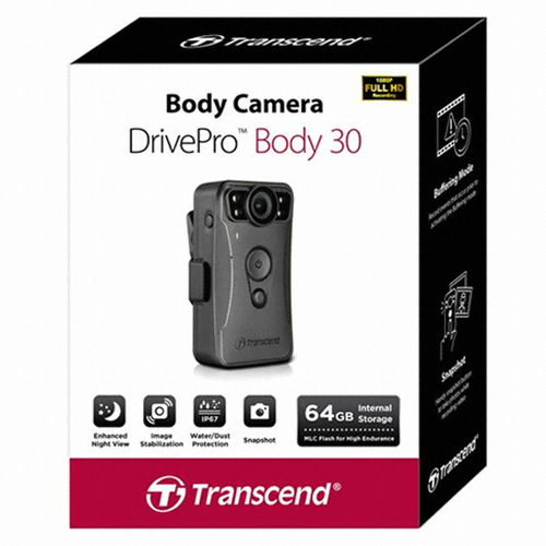 트랜센드 DrivePro Body30 QHD 보안용 바디캠 (정품)_이미지