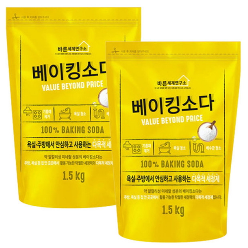 바른세제연구소 베이킹소다 1.5kg (2개)_이미지