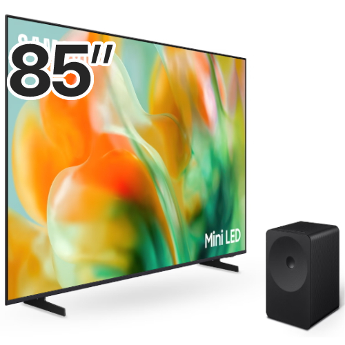 삼성전자 Mini LED KU85MH80AFXKR (스탠드+스피커, HW-LS70H)_이미지