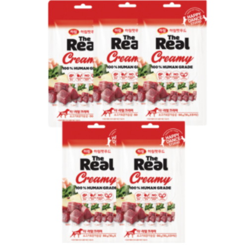 더리얼 독 크리미 소고기&닭가슴살 50g (10g x 5p) (25개)_이미지