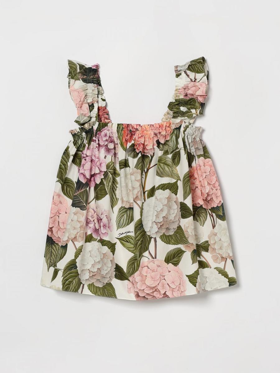 돌체앤가바나 Little Girls Top Dolce Gabbana L51N75HS5T6 Pink HA5XG 포함_이미지