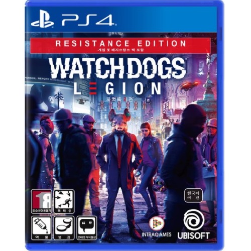  와치독: 리전 PS4 중고,레지스탕스에디션,한글판