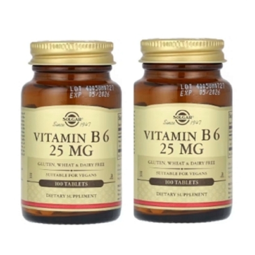 솔가 비타민 B6 25mg 100캡슐 (2개)