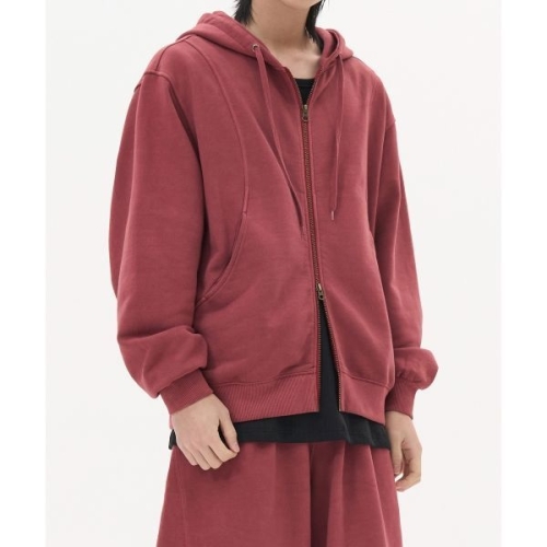 ltgt 토피 TOFFEE 투웨이 인시전 후드 집업 DEEP RED T5S-P2WIHZ32DR 172320