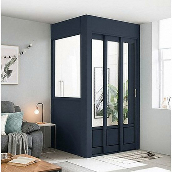 삼익가구 레오 슬림 3연동 ㄱ자형 고시형 중문 (~1.5m)_이미지