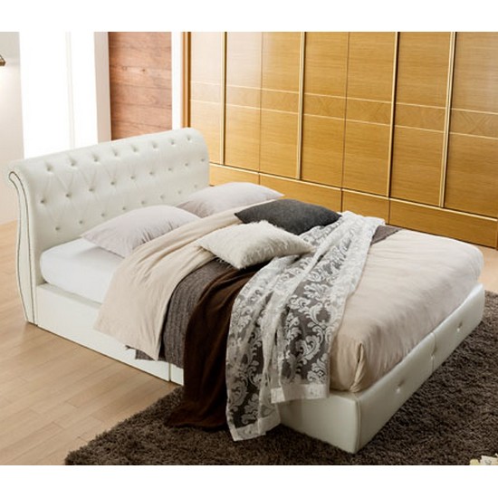 장인가구 안시 프리미엄 클래식 통마루 가죽침대 K (CL라텍스20T독립스프링)