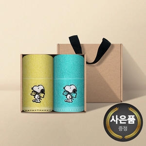 송월타월 스누피 왕리본36 고리수건 (2장)