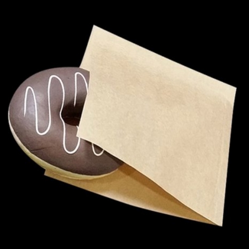 왕포장 L형 크라프트 도너츠 종이봉투 15x15cm (500개)_이미지
