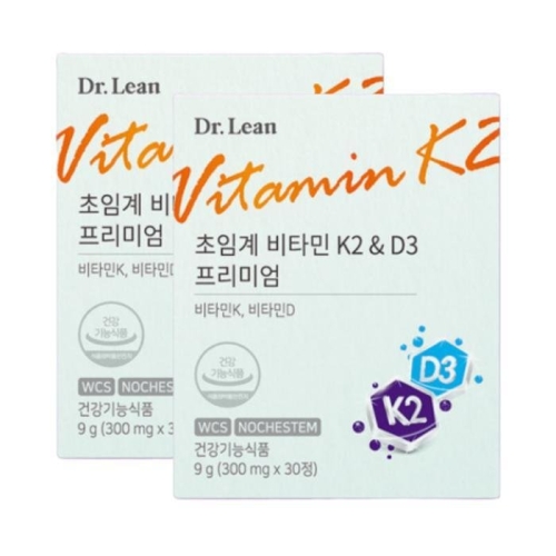 닥터린 초임계 비타민K2 D3 프리미엄 300mg 30정 (2개)_이미지