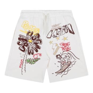 MSGM SHORTS CREMA/CREAM S4MSJBBE272/013