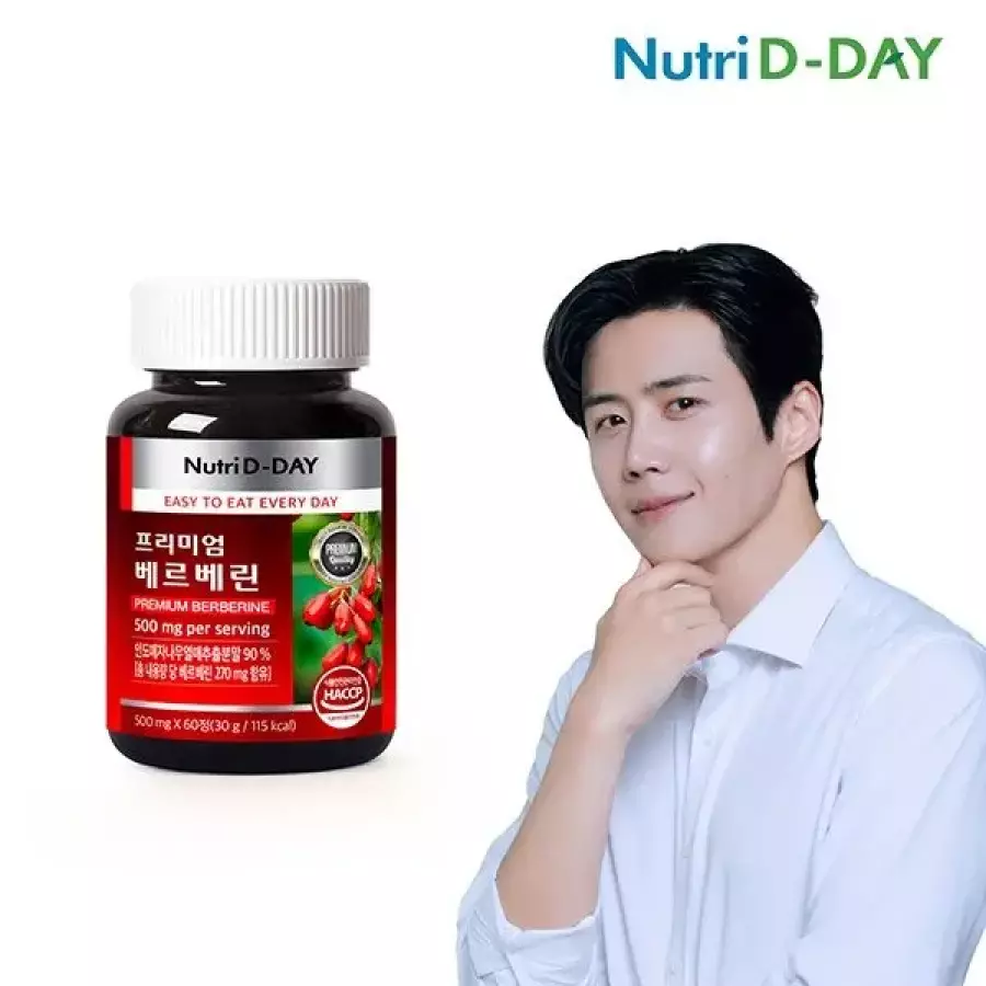 뉴트리디데이 프리미엄 베르베린 500mg 60정 (4개)_이미지