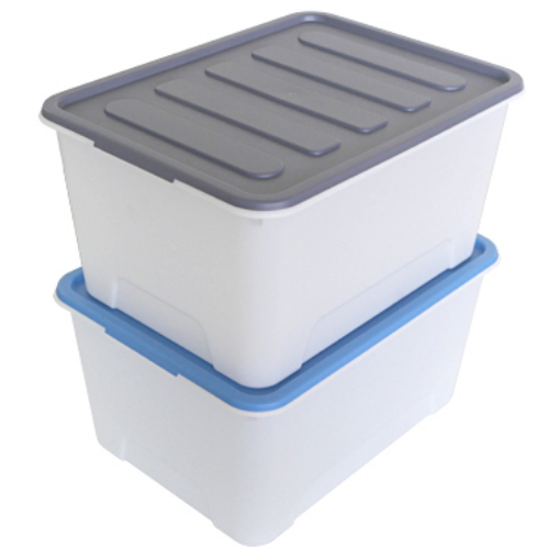 올리오 화이트 블럭 리빙박스 90L (2개)_이미지