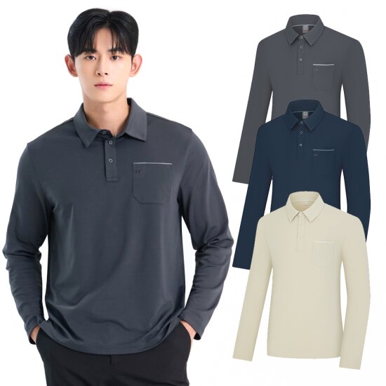콜핑 하이쿨 등산 카라 긴팔 티셔츠 마아므 KWT4227M_이미지