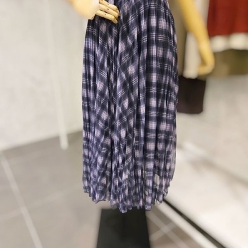 페이지플린 체크 샤 플리츠 스커트 F5CSK504A_이미지