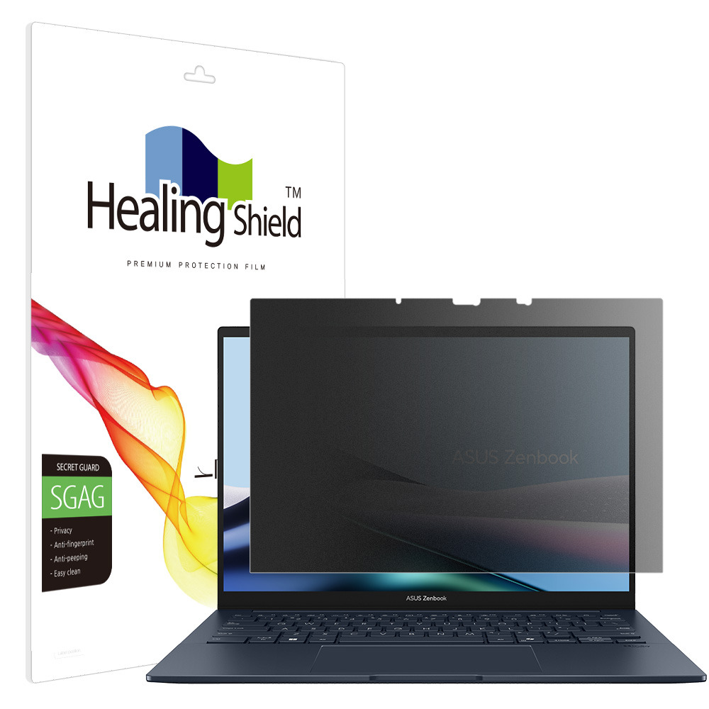 폰트리 힐링쉴드 ASUS 젠북 14 OLED UX3405CA 프라이버시 저반사 사생활 보호필름_이미지