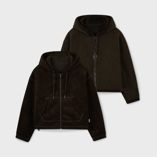 Corduroy Reversible Hooded Jacket / WHMZF4T98F