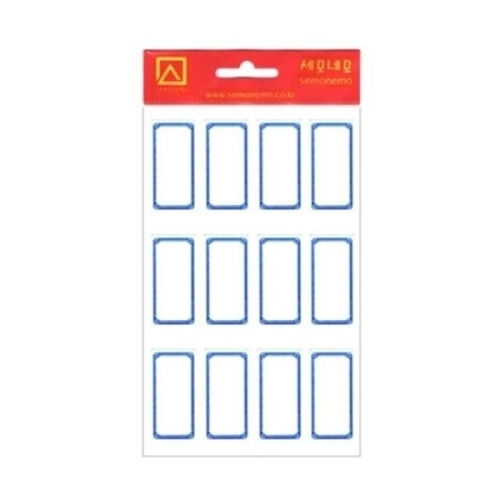  세모네모 1000 일반견출지 10-225B 청색 10매 14x38-개 1개입