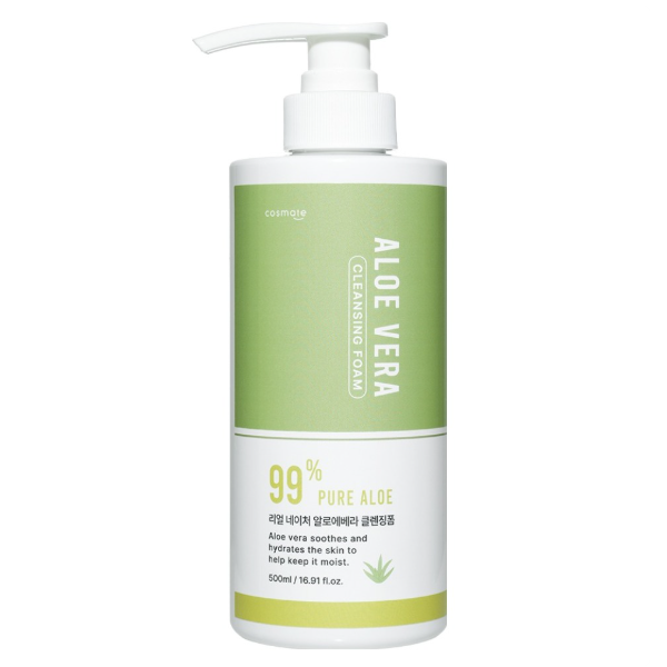코스메이트 리얼 네이처 알로에베라 클렌징폼 500ml