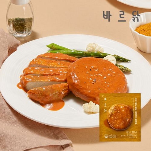소스 품은 닭가슴살 함박스테이크 핫커리 100g