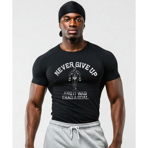 리브레너 네버 기브 업 머슬핏 반팔티셔츠 1914342