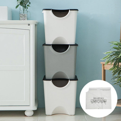 플라팜 에코홀릭 분리수거함 30L 3단 + 전용비닐 10매이미지입니다. 누르면 해당 게시물로 새창이동합니다.