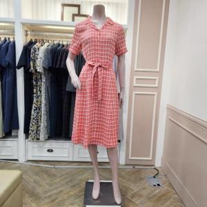 BCBG 티모시 체크 원피스 B4B5O691_이미지