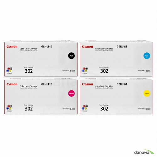 Canon 정품 CRG-302BK, CRG-302C, CRG-302M, CRG-302Y 드럼 4색 세트_이미지