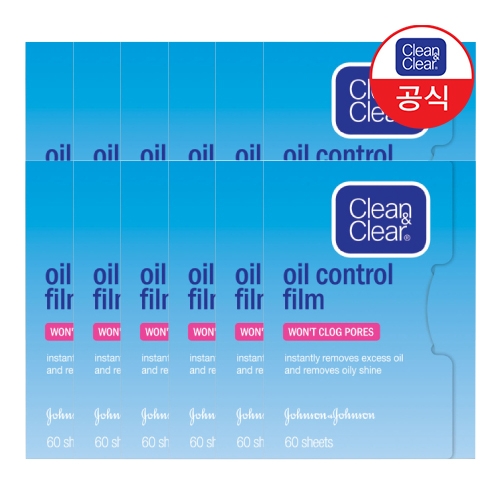 클린앤클리어 오일 컨트롤 필름 60매 (12개)_이미지