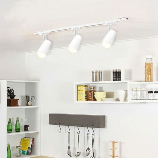 더엘이디 라비아 블랙 화이트 레일조명 100cm 3구_이미지