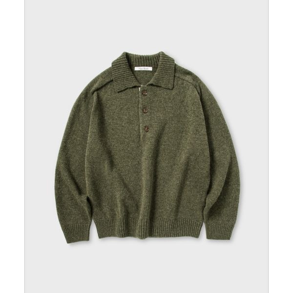 넌블랭크 NONBLANK 울 칼라 니트_ARBORIST GREEN NJKK08802020 3059314_이미지