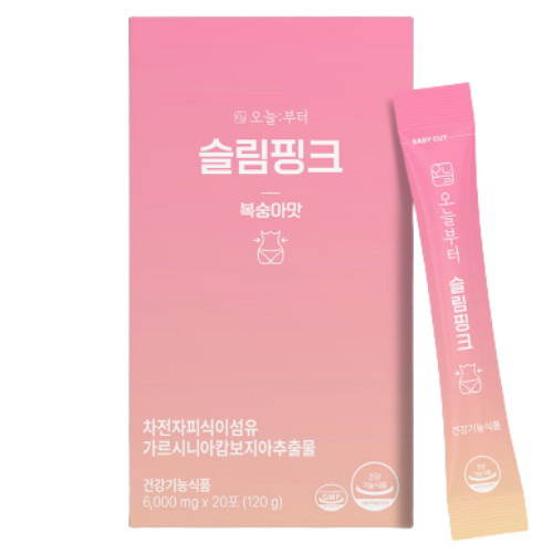 오늘부터 슬림핑크 복숭아맛 20포 (4개)_이미지