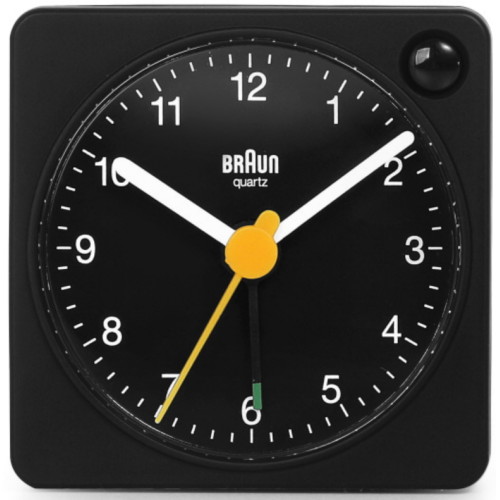 BRAUN 브라운 BRAUN BC02XB 저소음 라이팅 크레센도 알람 탁상시계 5.7cm
