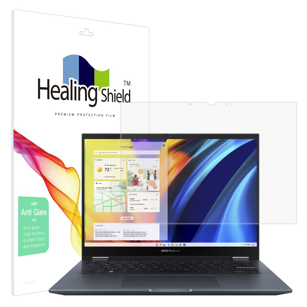 폰트리 힐링쉴드 ASUS 비보북 S 14 플립 TN3402 저반사 Light 액정보호필름_이미지